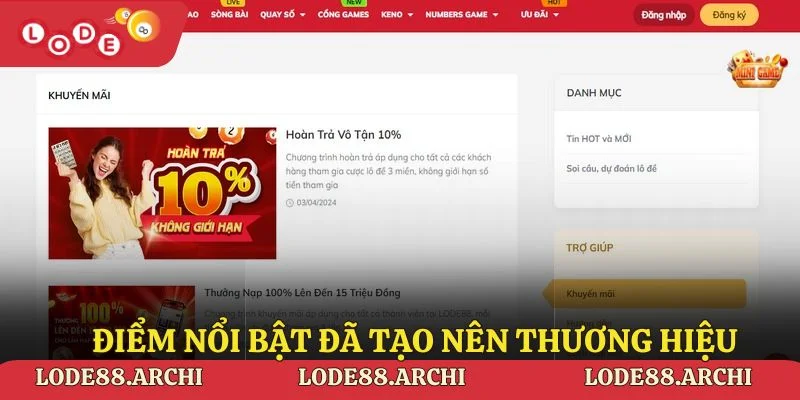 Điểm nổi bật đã tạo nên thương hiệu