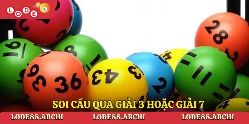 Soi cầu qua giải 3 hoặc giải 7