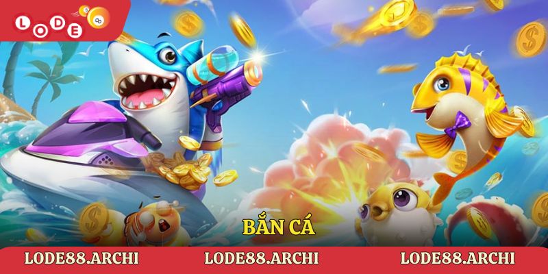 Sảnh bắn cá thú vị tại Lode88