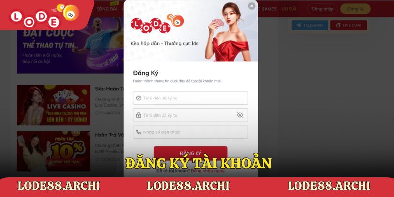 Quy trình đăng ký tài khoản đơn giản trong vài phút